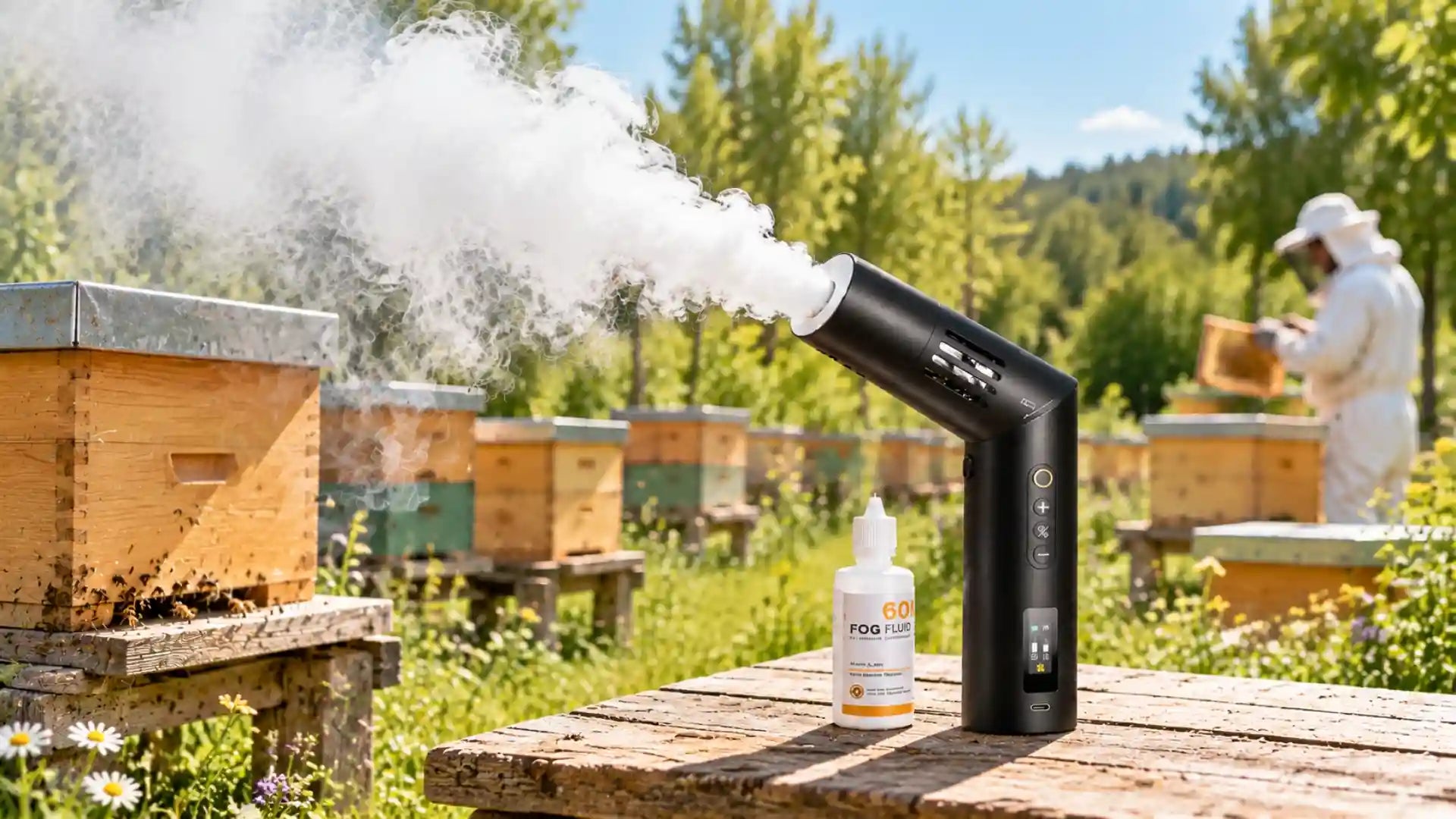 What is the best smoker fuel for calming bees?