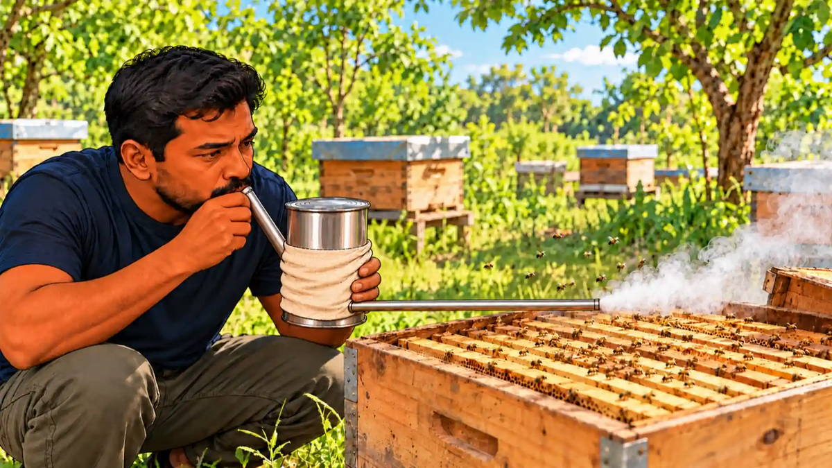 How to make a DIY bee smoker and what to consider