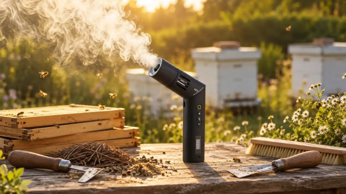 What does smoke do to bees?