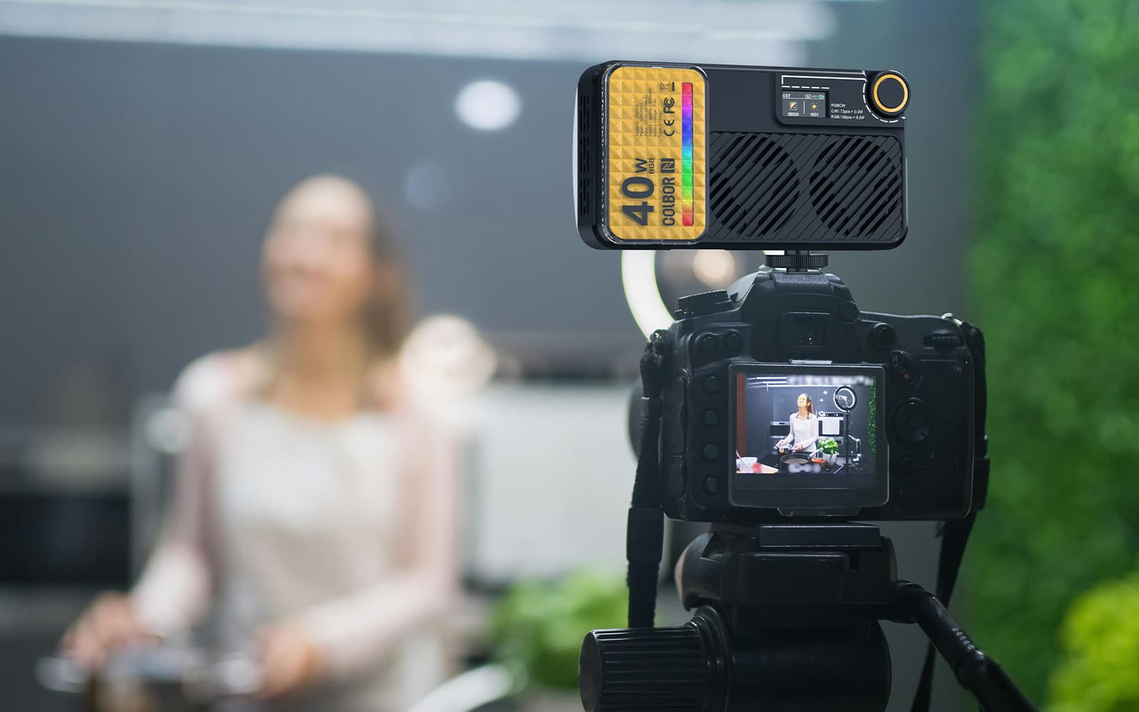 COLBOR W40R 40W RGB Portable LED Light Panel