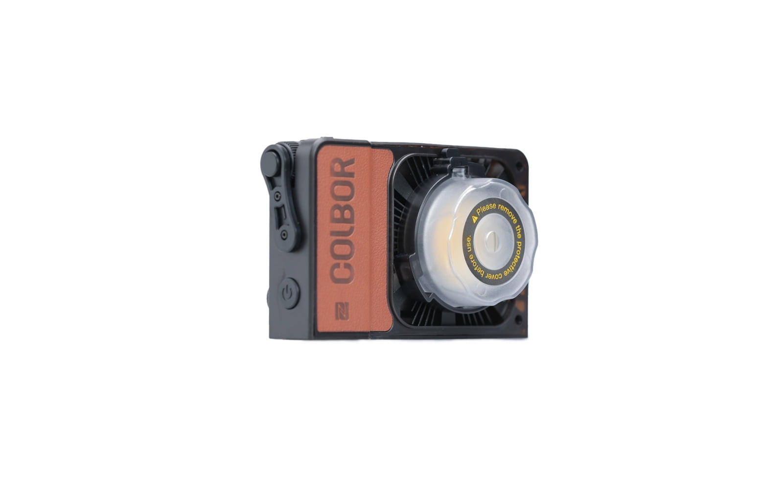 COLBOR W60 is in black and has a brown handheld area, carrying a protective cover.