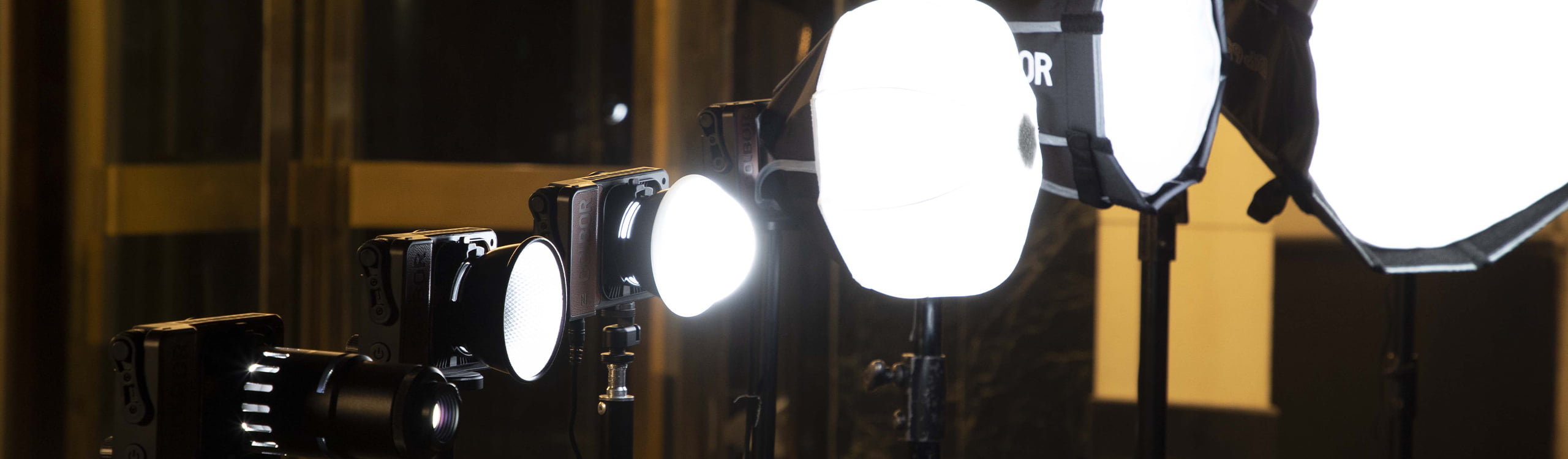 COLBOR Wonder Series portable LED lights can be mounted on a light stand and used with reflectors, softboxes, and accessories alike.